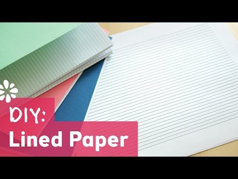 DIY Lined Paper for Bookbinding | Sea Lemon DIY Lined Paper for Bookbinding | Sea Lemon