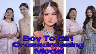 Boy to Girl Crossdresser model | makeup Transformation