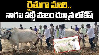 Nara Lokesh - రైతుగా మారిన లోకేష్ | Nara Lokesh in fields | #farmers #naralokesh | Hit Tv News