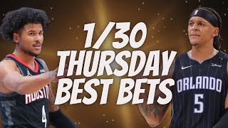 Best NBA Bets, Player Prop Picks, Parlays, Predictions FREE Thursday Today January 30th 1/30