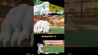 #shorts 　#ポケモンSV　ベールは不要⁉ご自慢のアローラキュウコン VS 晴れパ！【DLC 藍の円盤/ゼロの秘宝】【ゆっくり実況】