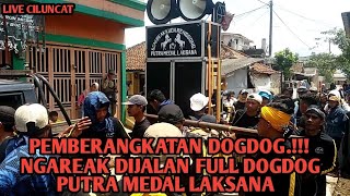 PEMBERANGKATAN DOGDOG.!!! NGAREAK DIJALAN FULL DOGDOG 💥 SENI REAK KUDA RENGGONG PUTRA MEDAL LAKSANA