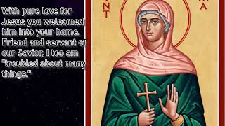 PRAYER TO ST MARTHA