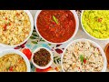 5 TRINI VEGAN BREAKFAST DISHES -Eddoes Choka, Aloo Choka, Baigan Choka, Tomatoes Choka, Zaboca Choka