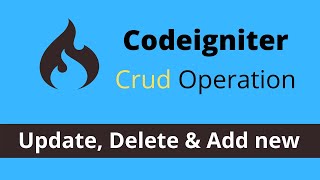 Crud Operation With Mysql Using Codeigniter