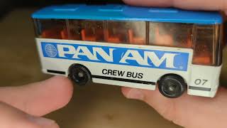 Lledo Marathons M2 1983  Pan Am Crew Bus Made in UK diecast car episode 323 @MileHigh_Aviation