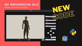 3D Rendering GUI from scratch in Python - Version 2.0 [Tkinter & Numpy]