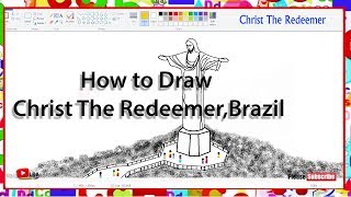 How to Draw christ the redeemer,Brazil l LearnByArt