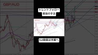 【FX】トレンドフォローが最強の手法！狙うタイミングと決済ポイントとは？GBP/AUDのトレード解説