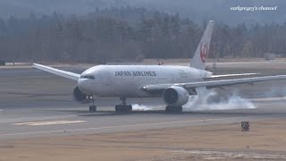 福島空港 Japan Airlines (JAL) Boeing 777-200ER JA705J 2017.3.18