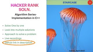 7: Staircase | Hackerrank C++ Algorithm Solution