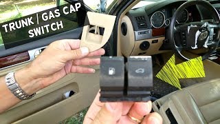 VW TOUAREG GAS CAP SWITCH BUTTON TRUNK BUTTON REMOVAL REPLACEMENT