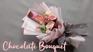 TUTORIAL BUKET COKLAT MINI SINGLE HEMAT KERTAS CELOPHANE