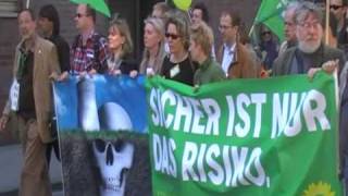 Grüne Marl auf der Demo 25.4.09 in Münster: Tschernobyl ist nicht vergessen!