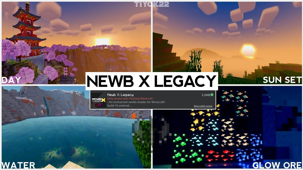 Newb X Legacy Update! Shader Minecraft 1.20 Android Windows IOS ...