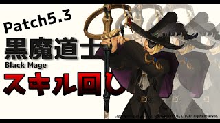 【FF14】パッチ5.3黒魔道士基本スキル回し（レベル80）