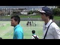 2018 全日本社会人ソフトテニス選手権大会　一般男子　２回戦　丸中・長江（ntt西日本）vs小林・上村（秩父cocクラブ・皆野クラブ）