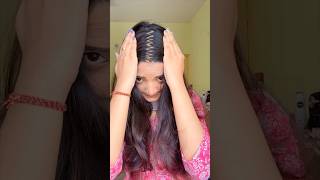 Small ZigZag Hair Partition tutorial 🌸 #hairstyle #zigzag #zigzagtutorial #hairtutorial #sumedhafam