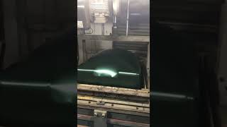 Today's dark green box shell production | Automated luggage parts supplier #absluggage#suitcase