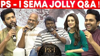 Karthi, Jayam Ravi, Mani Ratnam Jolly😂 Q\u0026A ! ⚔️Ponniyin Selvan Special Interview | PS-I  Press Meet