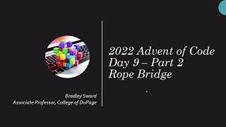 Python Solution - Advent of Code 2022 - Day 09 - Part 2 - Rope Bridge