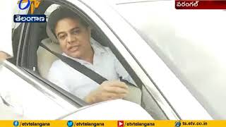 KTR Drives Car at NIT|  in Warangal