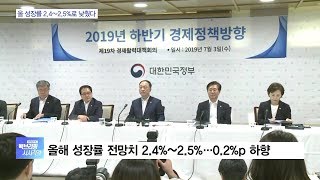 [백브리핑 다시보기]  올해 성장률 2.5%도 버겁다…무역분쟁·반도체 부진탓