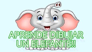 APRENDE #DIBUJAR UN ELEFANTE#!!LEARN #DRAWING AN ELEPHANT # !!