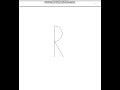 Python Turtle - Draw letter R