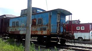 Conrail caboose_A\u0026A caboose_Central railroad of NJ and PA coaches_Lehigh and New England Engine