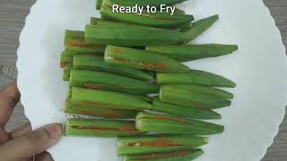 ಬೆಂಡೆಕಾಯಿ ಫ್ರೈ- Bhindi Fry -   Tulu recipe-Okra fry - Ladies finger fry-Bende fry