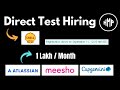 Direct Test Hiring | 2026, 2023, 2022 off campus drive | capgemini off campus | hire me plz