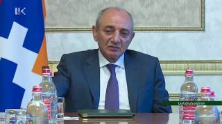 Նախագահ Բակո Սահակյանը հանդիպել է ԱՀ ֆինանսների նախարարության մի խումբ աշխատակիցների հետ