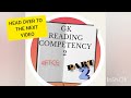 ftce gk reading competency 2 prt1