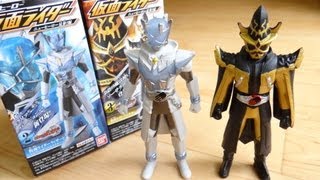 ソフビヒーロー 仮面ライダーソーサラー \u0026 インフィニティースタイル(クリアVer) 全４種レビュー 仮面ライダー鎧武(ガイム) DX戦極ドライバー 無双セイバー ロックシード