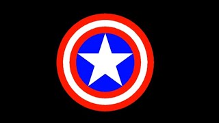 Amazing Captain America Shield Design using Python Turtle 😎 | Python Tutorial | #shorts