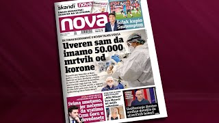 Dr Zoran Radovanović za Novine „Nova“: Uveren sam da imamo 50.000 mrtvih od korone