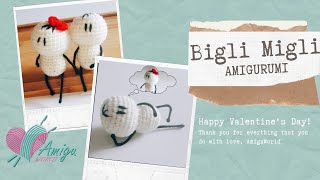 #060 | Amigurumi BIGLI MIGLI crochet pattern | AmiguWorld | Valentine's Day Gift Idea