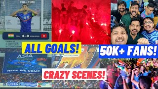 India vs Hong Kong VLOG! 🔥 All GOALS! 🔴 Absolutely Crazy Fans! 🤩