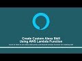 Create custom Alexa skill using AWS Lambda function | Promo Video | Tutorials Team