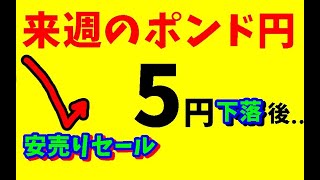 【FXポンド円】来週前半1/6～8　 における値動きシナリオ解説