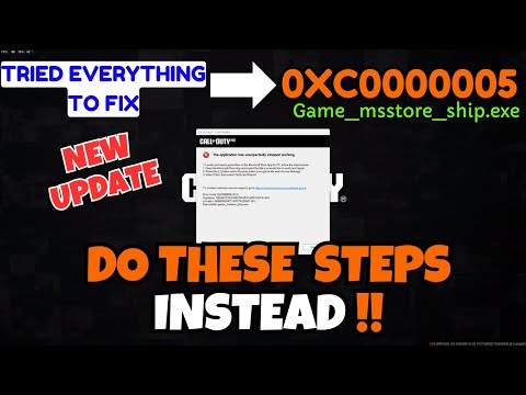 COD BO6 crashing error code 0xc0000005 Fix