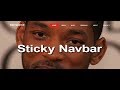 Sticky navigation bar step by step | HTML, CSS and JQUERY