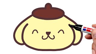 How to Draw Pompompurin Face Emoji