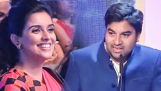 Asin Laugh Out Loud For Mirchi Shiva's Epic Comedy Timing At SIIMA