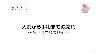 チャプター６　入院から手術までの流れ