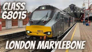 Class 68 (68015) departs London Marylebone- Chiltern Railways