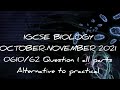 IGCSE Biology Paper 62 - October/November 2021 - 0610/62/O/N/21 Question 1 SOLVED | ATP