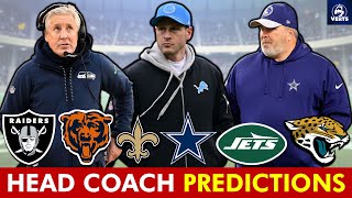 2025 NFL Head Coach PREDICTIONS For Bears, Cowboys, Jets, Raiders, Jaguars \u0026 Saints