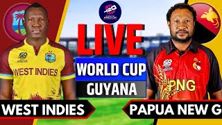 West Indies vs Papua New Guinea Live | Live Score & Commentary | PNG vs WI Live | T20 World Cup 2024